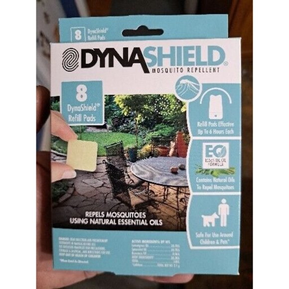 Dyna Shield Refill Repellent Mosquito Pads Using Essential Oils 8 Per Box - Picture 1 of 2